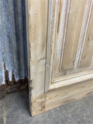 Antique French Double Doors (39.5x92) 14 Pane Glass, European Reclaimed G222