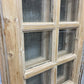 Antique French Double Doors (39.5x92) 14 Pane Glass, European Reclaimed G222