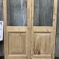 Antique French Double Doors (44.5x93.5) 1 Pane Glass, European Reclaimed G224