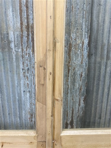 Antique French Double Doors (44.5x93.5) 1 Pane Glass, European Reclaimed G224