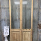 Antique French Double Doors (44.5x93.5) 1 Pane Glass, European Reclaimed G224