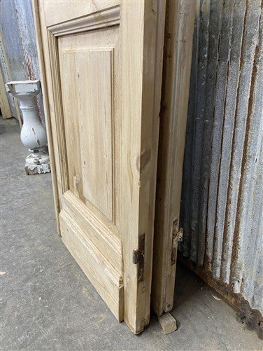 Antique French Double Doors (44.5x93.5) 1 Pane Glass, European Reclaimed G224