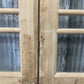Antique French Double Doors (35x94.5) 7 Pane Glass, European Reclaimed G225