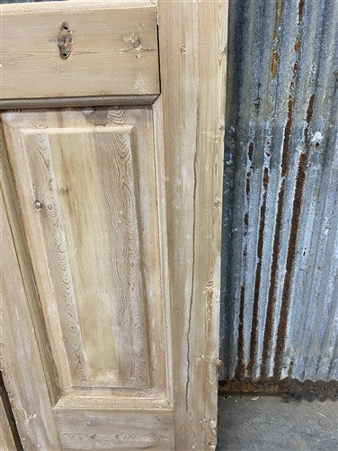 Antique French Double Doors (35x94.5) 7 Pane Glass, European Reclaimed G225