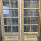 Antique French Double Doors (95.5x95) 16 Pane Glass, European Reclaimed G227