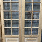 Antique French Double Doors (95.5x95) 16 Pane Glass, European Reclaimed G227