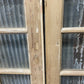 Antique French Double Doors (95.5x95) 16 Pane Glass, European Reclaimed G227