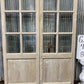 Antique French Double Doors (47.5x81.75) 8 Pane Glass, European Reclaimed G229