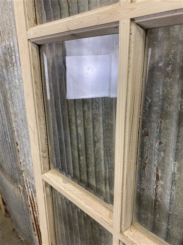 Antique French Double Doors (47.5x81.75) 8 Pane Glass, European Reclaimed G229