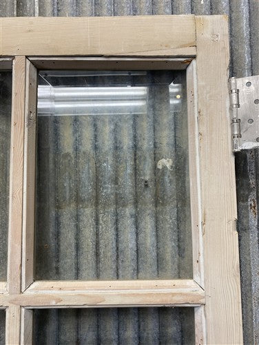 Antique French Double Doors (47.5x81.75) 8 Pane Glass, European Reclaimed G229