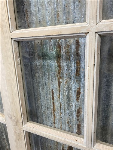 Antique French Double Doors (47.5x81.75) 8 Pane Glass, European Reclaimed G229