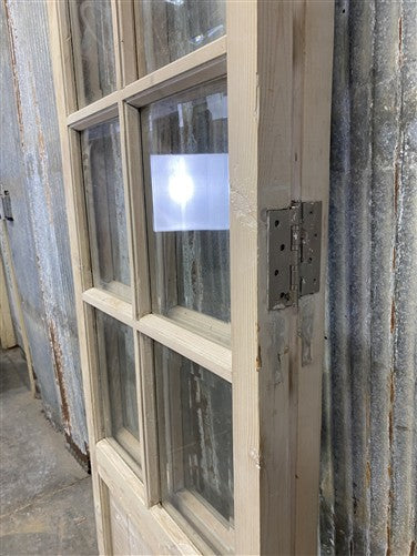 Antique French Double Doors (47.5x81.75) 8 Pane Glass, European Reclaimed G229