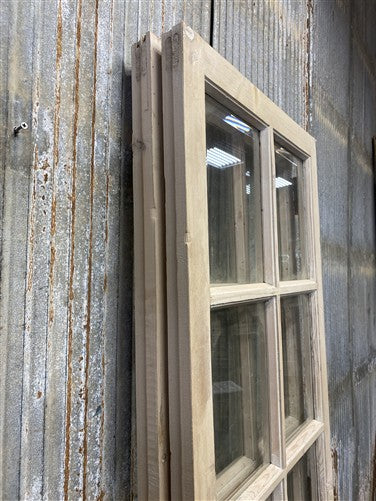Antique French Double Doors (47.5x81.75) 8 Pane Glass, European Reclaimed G229