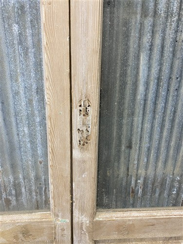 Antique French Double Doors (47.5x83) 1 Pane Glass, European Reclaimed G231