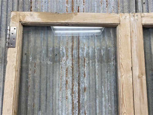 Antique French Double Doors (47.5x83) 1 Pane Glass, European Reclaimed G231