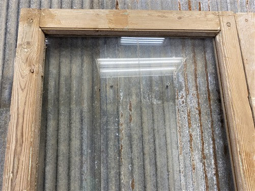 Antique French Double Doors (47.5x83) 1 Pane Glass, European Reclaimed G231