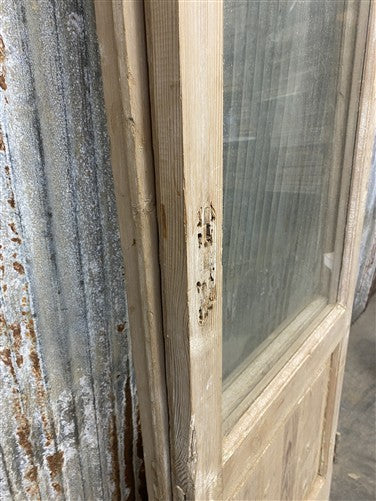 Antique French Double Doors (47.5x83) 1 Pane Glass, European Reclaimed G231
