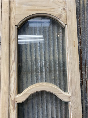 Antique French Double Doors (53.5x91) 4 Pane Glass, European Reclaimed G232