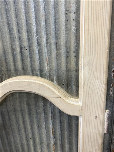 Antique French Double Doors (53.5x91) 4 Pane Glass, European Reclaimed G232