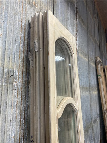 Antique French Double Doors (53.5x91) 4 Pane Glass, European Reclaimed G232