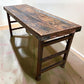 Reclaimed Wood Folding Table (68.5x23) Rustic Wood Dining Kitchen Island B143