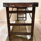 Reclaimed Wood Folding Table (68.5x23) Rustic Wood Dining Kitchen Island B143