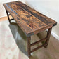 Reclaimed Wood Folding Table (68.5x23) Rustic Wood Dining Kitchen Island B143