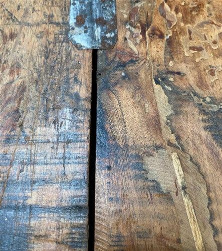 Reclaimed Wood Folding Table (68.5x23) Rustic Wood Dining Kitchen Island B143