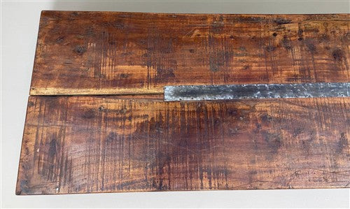 Reclaimed Wood Folding Table (68.75x21.75)Rustic Wood Dining Kitchen Island B144