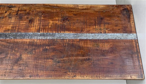 Reclaimed Wood Folding Table (68.75x21.75)Rustic Wood Dining Kitchen Island B144