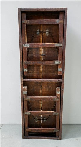 Reclaimed Wood Folding Table (68.75x21.75)Rustic Wood Dining Kitchen Island B144