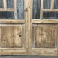 Antique French Double Doors (55x83) 5 Pane Glass, European Reclaimed G233