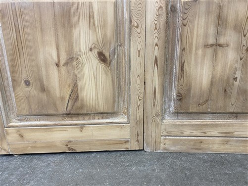 Antique French Double Doors (55x83) 5 Pane Glass, European Reclaimed G233