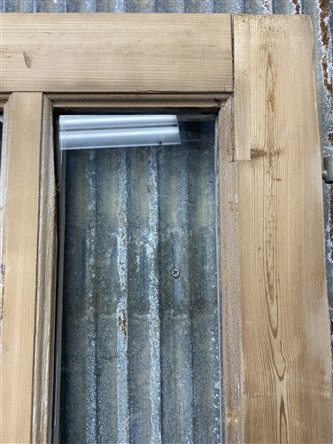 Antique French Double Doors (55x83) 5 Pane Glass, European Reclaimed G233