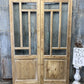 Antique French Double Doors (55x83) 5 Pane Glass, European Reclaimed G233