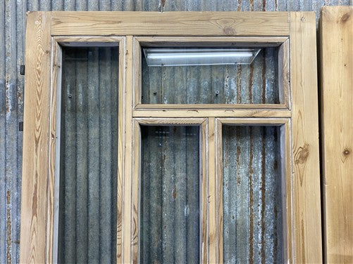 Antique French Double Doors (55x83) 5 Pane Glass, European Reclaimed G233