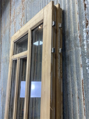 Antique French Double Doors (55x83) 5 Pane Glass, European Reclaimed G233