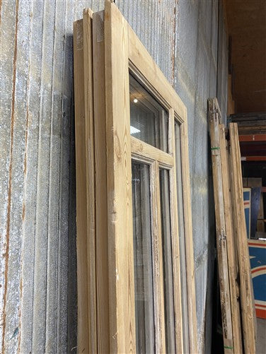 Antique French Double Doors (55x83) 5 Pane Glass, European Reclaimed G233