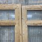Antique French Double Doors (39x95) 4 Pane Glass, European Reclaimed G234