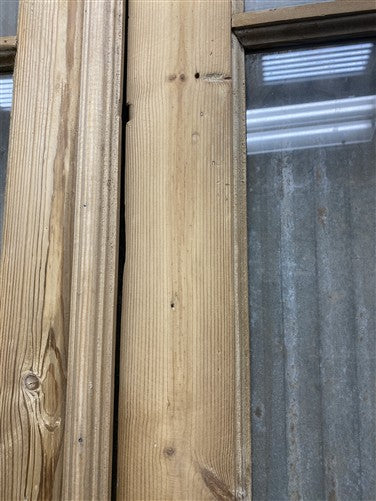Antique French Double Doors (36.75x91) 5 Pane Glass, European Reclaimed G235