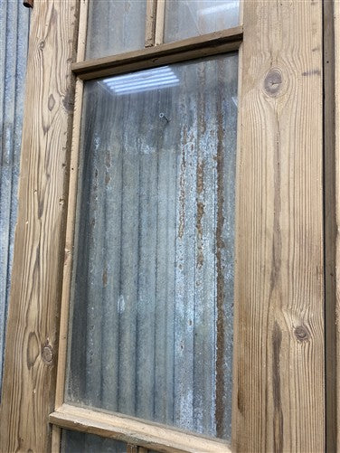 Antique French Double Doors (36.75x91) 5 Pane Glass, European Reclaimed G235