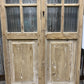 Antique French Double Doors (36x81) 8 Pane Glass, European Reclaimed G236