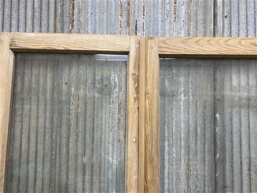 Antique French Double Doors (44.75x82) 2 Pane Glass, European Reclaimed G237