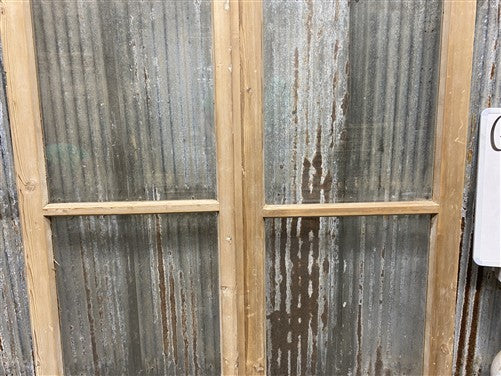 Antique French Double Doors (44.75x82) 2 Pane Glass, European Reclaimed G237