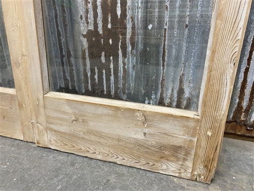 Antique French Double Doors (44.75x82) 2 Pane Glass, European Reclaimed G237