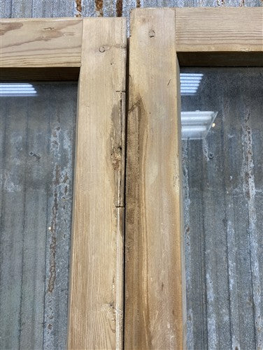 Antique French Double Doors (44.75x82) 2 Pane Glass, European Reclaimed G237