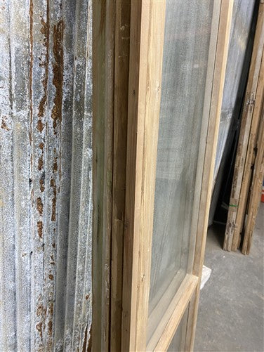 Antique French Double Doors (44.75x82) 2 Pane Glass, European Reclaimed G237