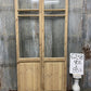 Antique French Double Doors (40.5x85) 3 Pane Glass, European Reclaimed G238