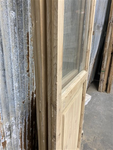 Antique French Double Doors (40.5x85) 3 Pane Glass, European Reclaimed G238