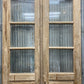 Antique French Double Doors (39x93) 3 Pane Glass, European Reclaimed G239